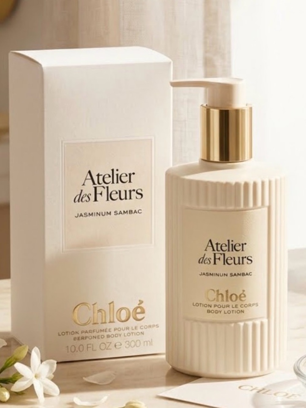 Chloe Atelier des Fleurs Perfumed Lotion - JASMINUM SAMBAC - 300 mL - NEW in box